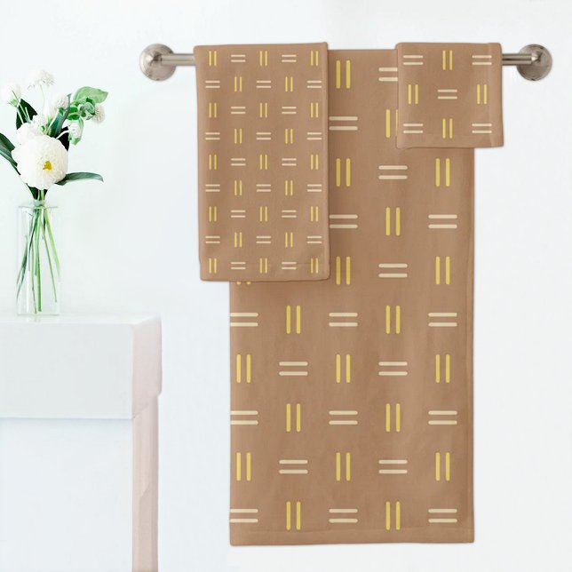 Brown Line Pattern Towel (Creator Uploaded)
