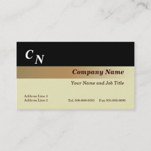 Brown Linear Gradient Business Card