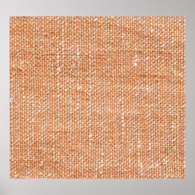 Brown Linen Canvas Texture Background Poster (Front)