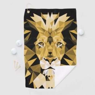 Brown Lion Golf Towel