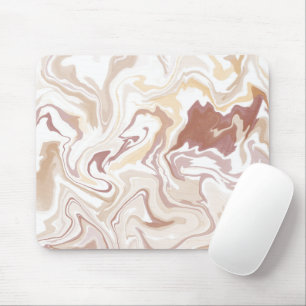 Brown liquid acrylic throw mouse mat