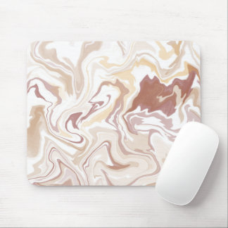 Brown liquid acrylic throw mouse mat