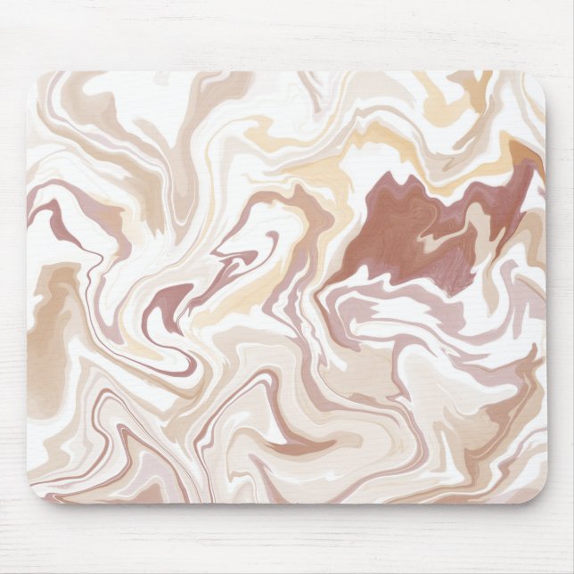 Brown liquid acrylic throw mouse mat (Front)