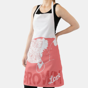 BROWN LOVE APRON