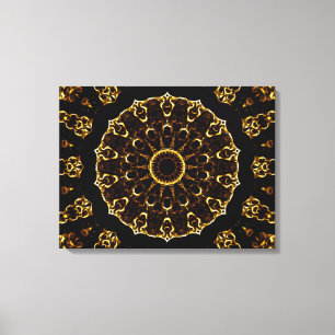 Brown Mandala Canvas Print