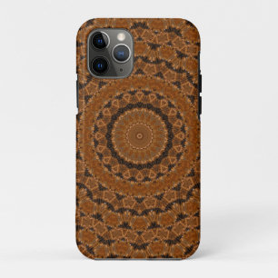 Brown Mandala Wheel... iPhone 11 Pro Case