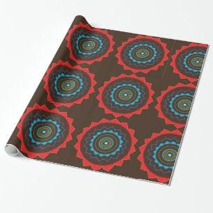 Brown Mandala  Wrapping Paper