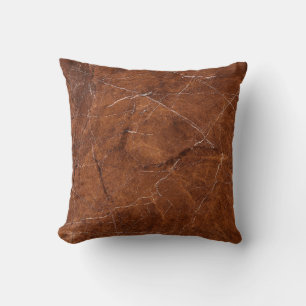 Brown Marble Glossy: Luxury Texture Background Cushion