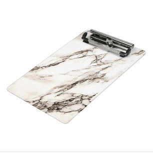 Brown Marble Look Mini Clipboard