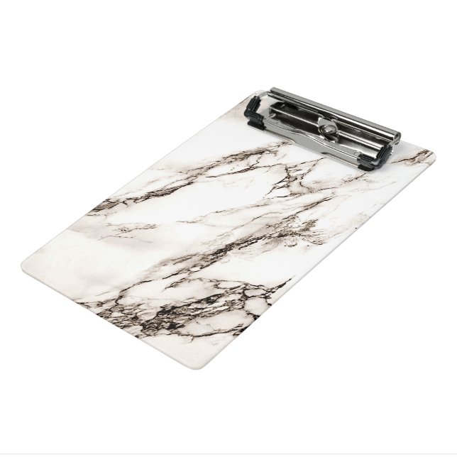 Brown Marble Look Mini Clipboard (Angled3)