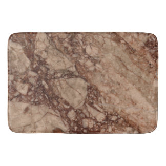 Brown Marble Surface Bath Mat