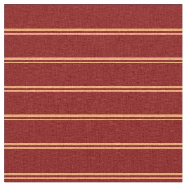 Brown & Maroon Striped/Lined Pattern Fabric (Close Up)