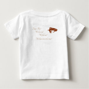 Brown Matuka streamer, fly fishing, fly tying art Baby T-Shirt