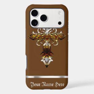 Brown Mediaeval Cross iPhone XS Max Case