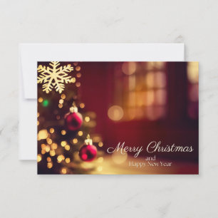 Brown Merry Christmas Greeting  Card