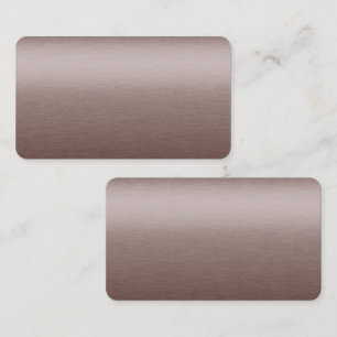 Brown Metal Blank  Business Card