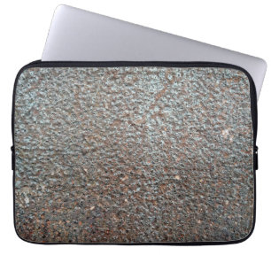 Brown Metal Corrosion Pattern Laptop Sleeve