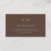 Brown Minimal and Chic | Wedding Details