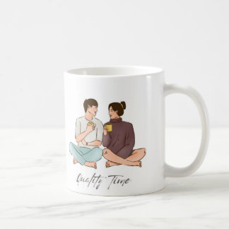 BROWN MINIMALIST COUPLE MUG