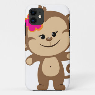 Brown monkey iPhone 5 Phone Case