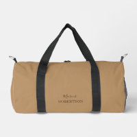 Brown monogram calligraphy minimalist professional