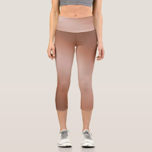 Brown  moonlight ombre effect  capri leggings