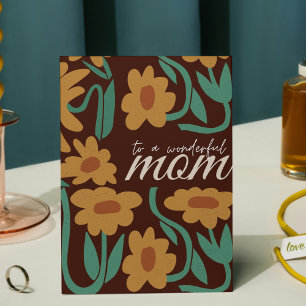 Brown Mother's Day Postcard
