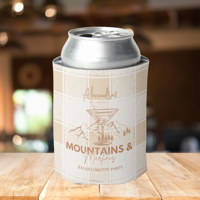 Brown Mountains and Martinis Bachelorette Can Cooler (Creator Uploaded)