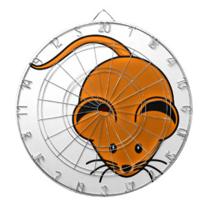 Brown mouse dartboard