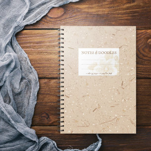 Brown Mulberry Paper Composition Notebook Elegant