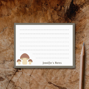 Brown Mushroom Post-it Notes