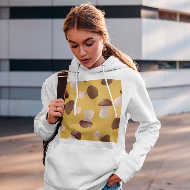 Brown Mushrooms Hoodie (Creator Uploaded)