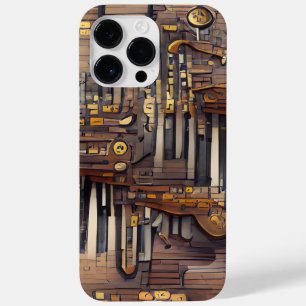 BROWN MUSICAL STEAMPUNK THEME Case-Mate iPhone 14 PRO MAX CASE