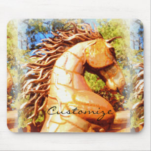 brown mustang stallion Thunder_Cove Mouse Mat