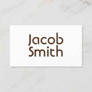 Brown Mystery Writer Business Card