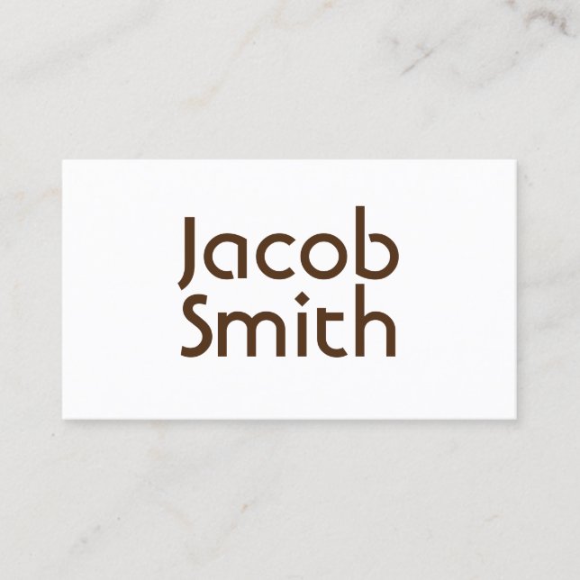 Brown Mystery Writer Business Card (Front)