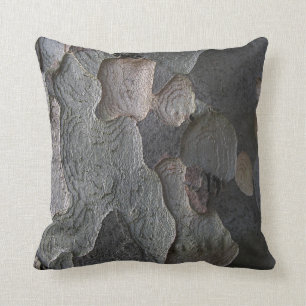 Brown Natural Organic Tree Bark Texture cushion