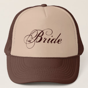 Brown natural theme Bride hat