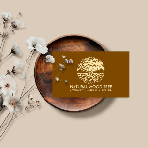 Brown Nature Forest tree Business Card