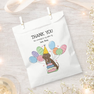 Brown Neapolitan Mastiff Dog Favour Bags