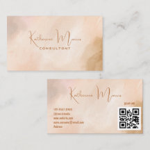 Brown Neutral Tone Minimalist QR Code Professional