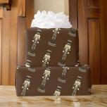 Brown Nutcracker Soldier Christmas Wrapping Paper<br><div class="desc">Bring the magic of the Nutcracker to life with these charming Brown Nutcracker Soldiers wrapping paper! This festive paper features a platoon of nutcracker soldiers marching across a rich brown background, sure to add a touch of old-world holiday charm to all your gifts. This charming Nutcracker paper is ideal for...</div>