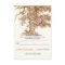 brown old tree rustic wedding RSVP cards
