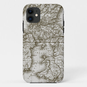 Brown Old World Antique Map Custom iphone 5 Case