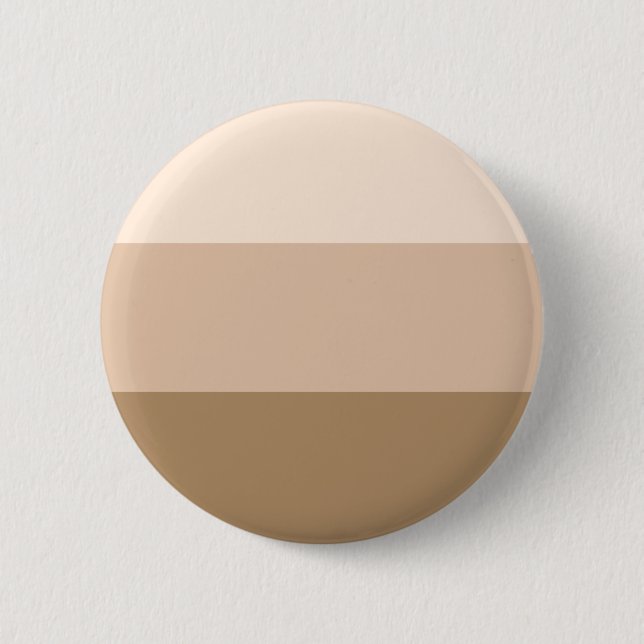 Brown Ombre Striped 6 Cm Round Badge (Front)