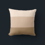Brown Ombre Striped Cushion<br><div class="desc">Trendy brown Ombre striped pattern.</div>