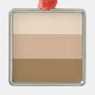 Brown Ombre Striped Metal Tree Decoration