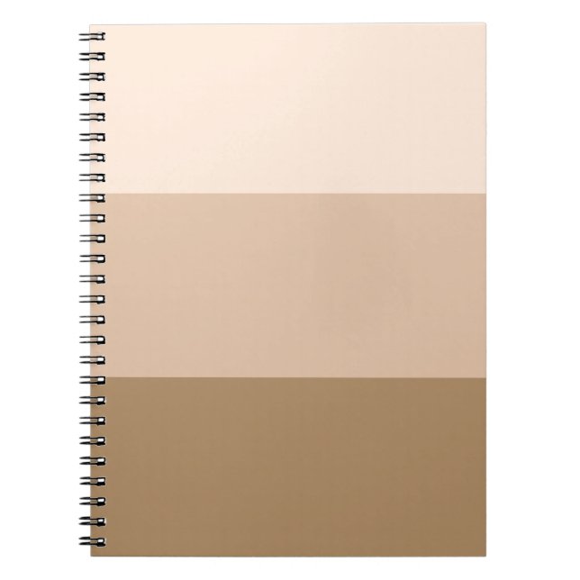 Brown Ombre Striped Notebook (Front)
