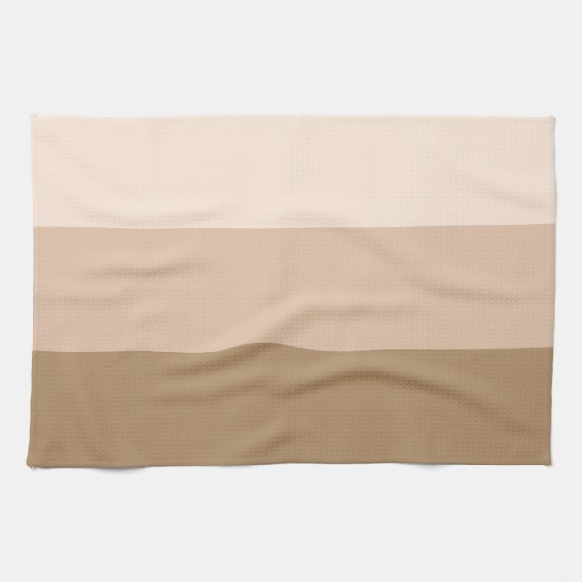Brown Ombre Striped Tea Towel (Horizontal)