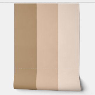 Brown Ombre Striped Wallpaper